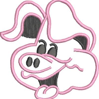 Happy Pig Head 92x95mm Thumbnail