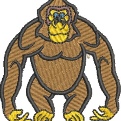 Ape Chimpanzee Gorilla 60x64mm Thumbnail
