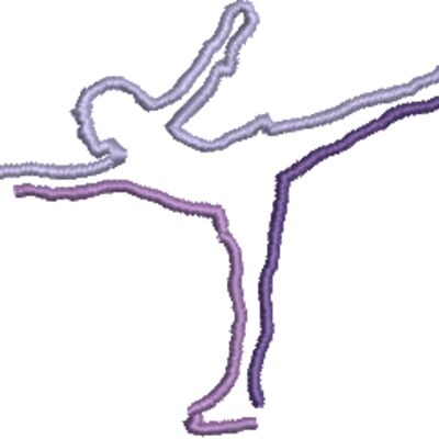 Figure Skater 74x64mm Thumbnail