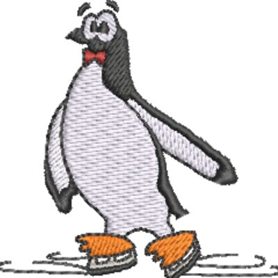 Penguin w Skates 64x64mm Thumbnail