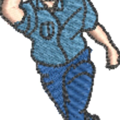 Man Bowler 29x64mm SP0197 Thumbnail