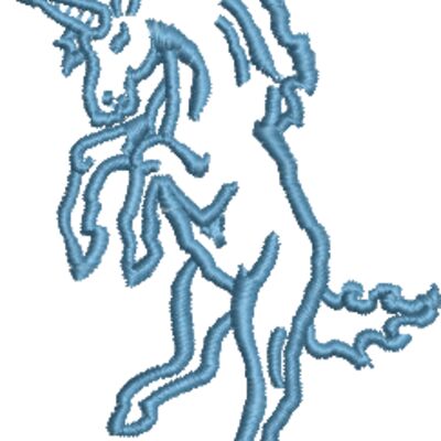 Unicorn Outline 64x86mm Thumbnail