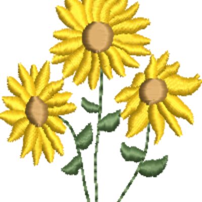 Sunflowers 54x63mm Thumbnail