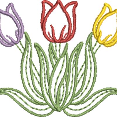 Tulips 76x63mm Thumbnail